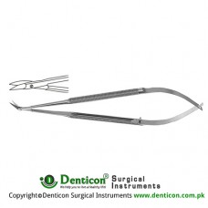 Micro Scissor Round Handle - Extra Delicate Blades - Curved Stainless Steel, 16.5 cm - 6 1/2"